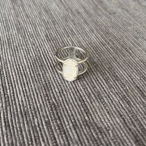 Elyse Silver Ring in Iridescent Drusy